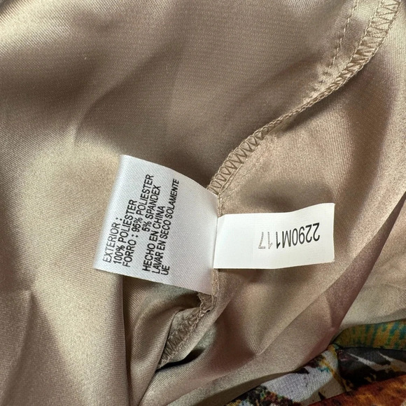 Antonio Melani Sheath Faux Wrap Dress Womens Size 2 Animal Print Floral Lined - Picture 5 of 11